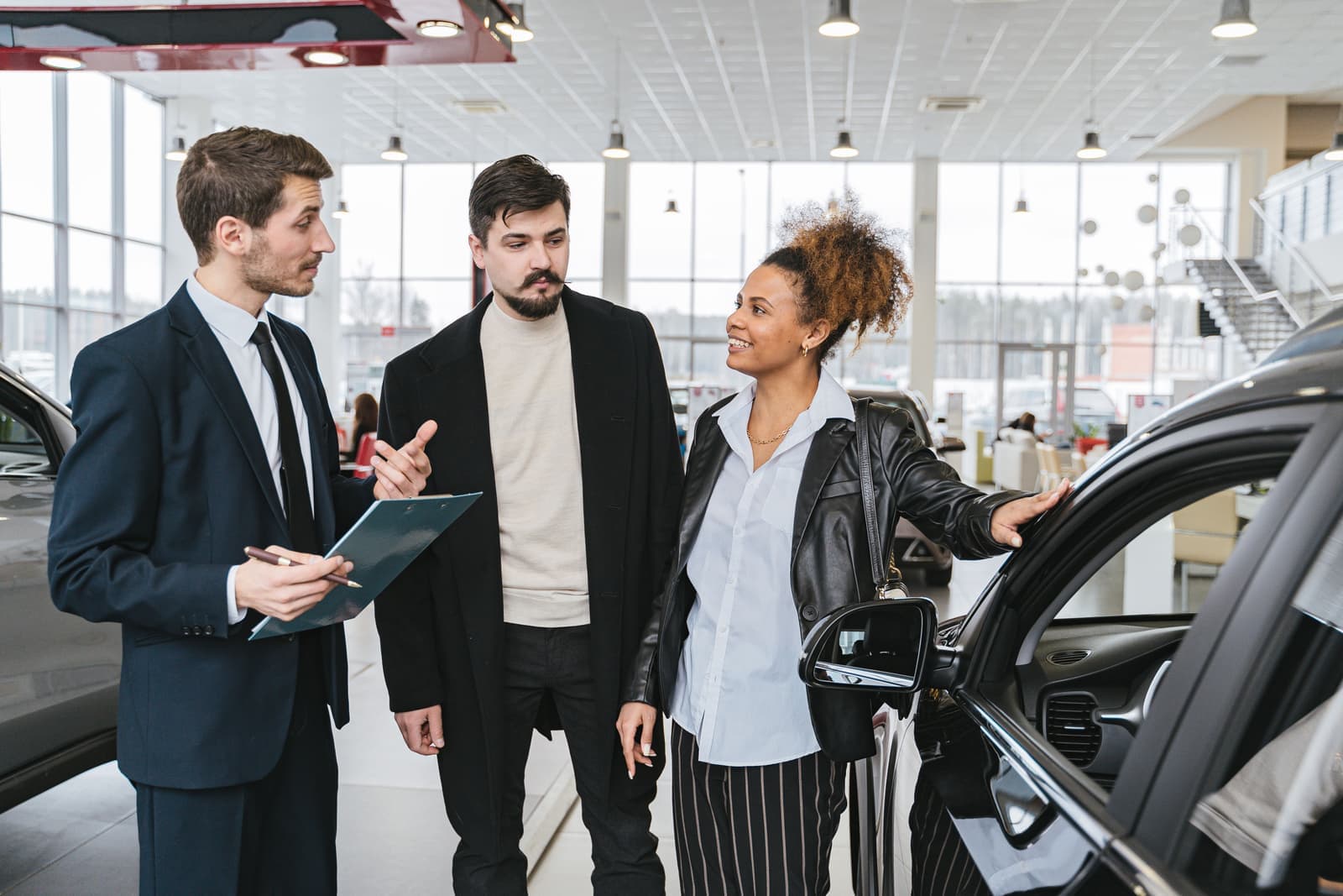 A person considering an electric vehicle purchase decision